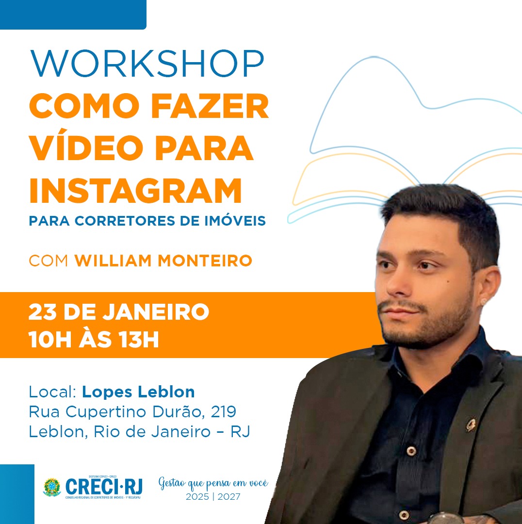 Workshop – Como Fazer Vídeo Para Instagram Para Corretores de Imóveis