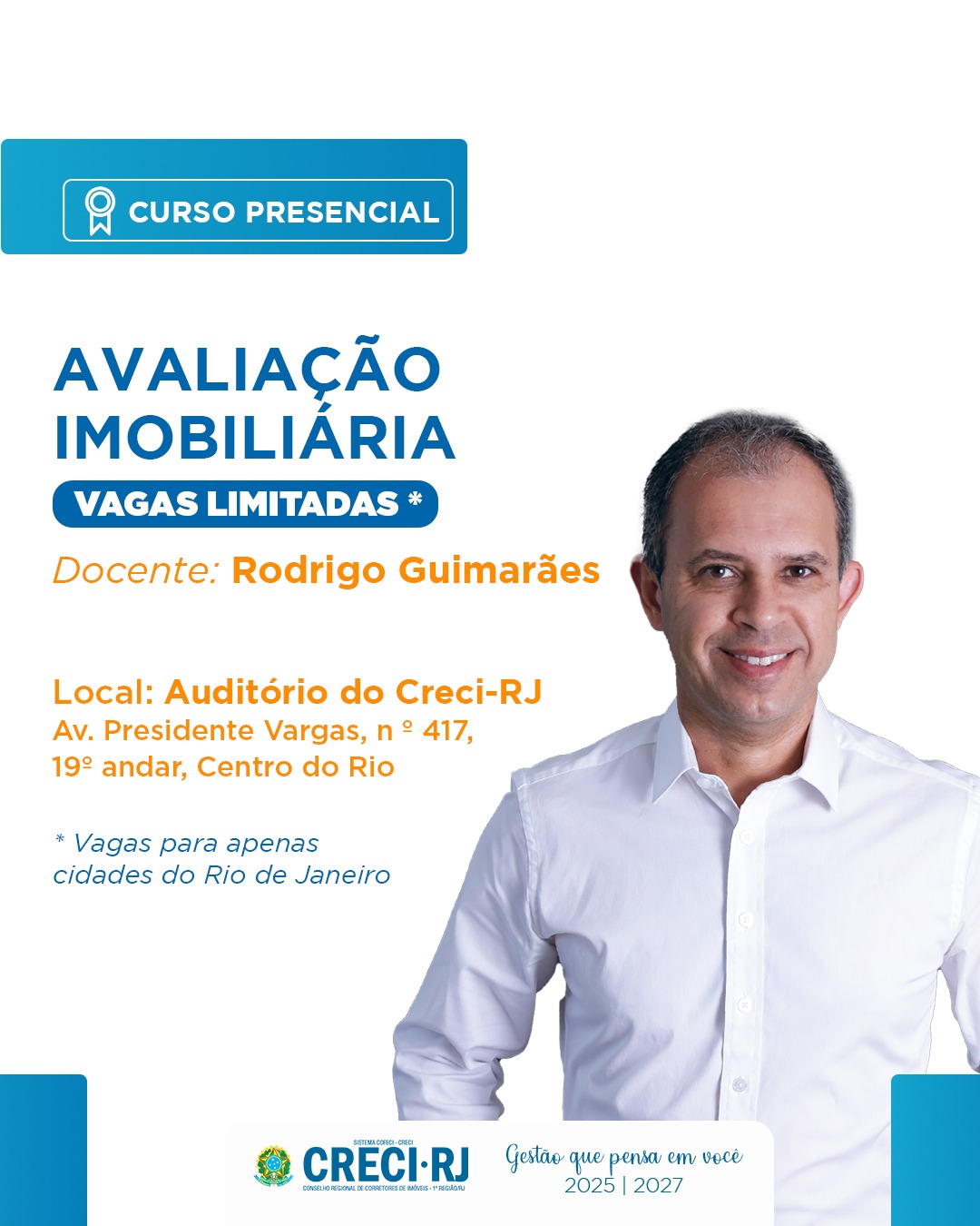 SEDE –  Curso Regular de Avaliação Imobiliária – Capital – Para corretores de imóveis sem CNAI