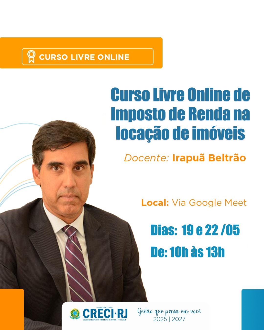 ONLINE – Curso Livre Online de de Imposto de Renda na locação de Imóveis