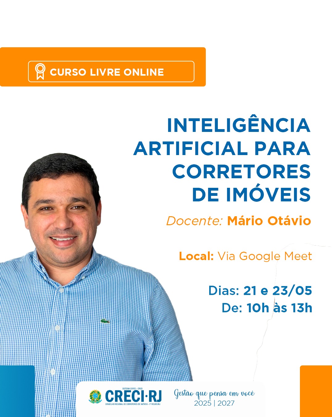 ONLINE – Curso Livre Online de Inteligência Artificial para Corretores de Imóveis