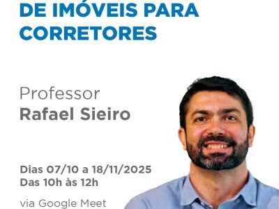 ONLINE –  CURSO LIVRE GESTÃO DE LOCAÇÃO DE IMÓVEIS PARA CORRETORES