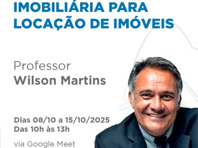 ONLINE – CURSO LIVRE DE DOCUMENTAÇÃO IMOBILIÁRIA PARA LOCAÇÃO DE IMÓVEIS