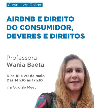 ONLINE – CURSO LIVRE DE AIRBNB E DIREITO DO CONSUMIDOR